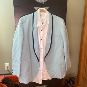 Vintage light blue tuxedo jacket